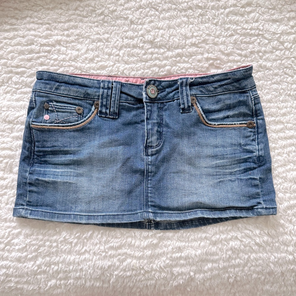 Refuge Mini Denim Skirt